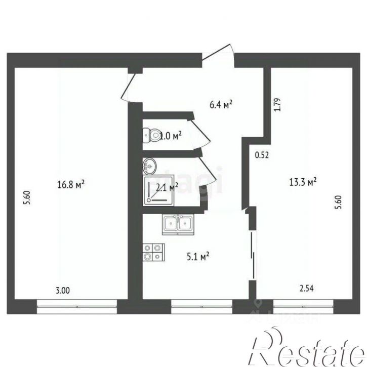 2-комн квартира улица Слепнёва, 20,  д. 20
