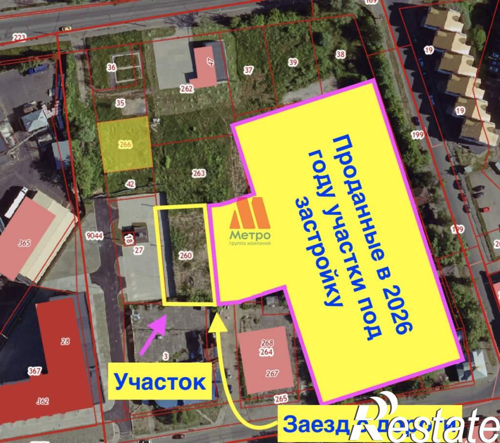 Купить землю, земельный участок за 15 000 000 рублей на Малая Пролетарская улица