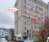 офис 405 кв м, этаж 6/9 Ленина проспект, д.25