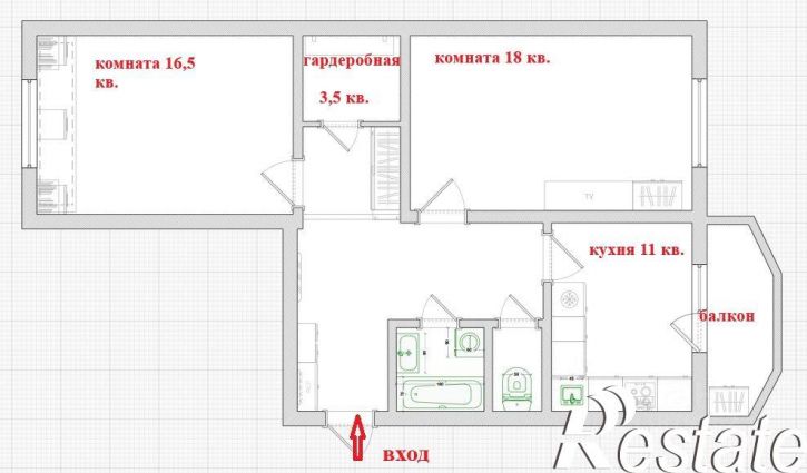 2-комн квартира Суздальская улица, 89,  д. 89