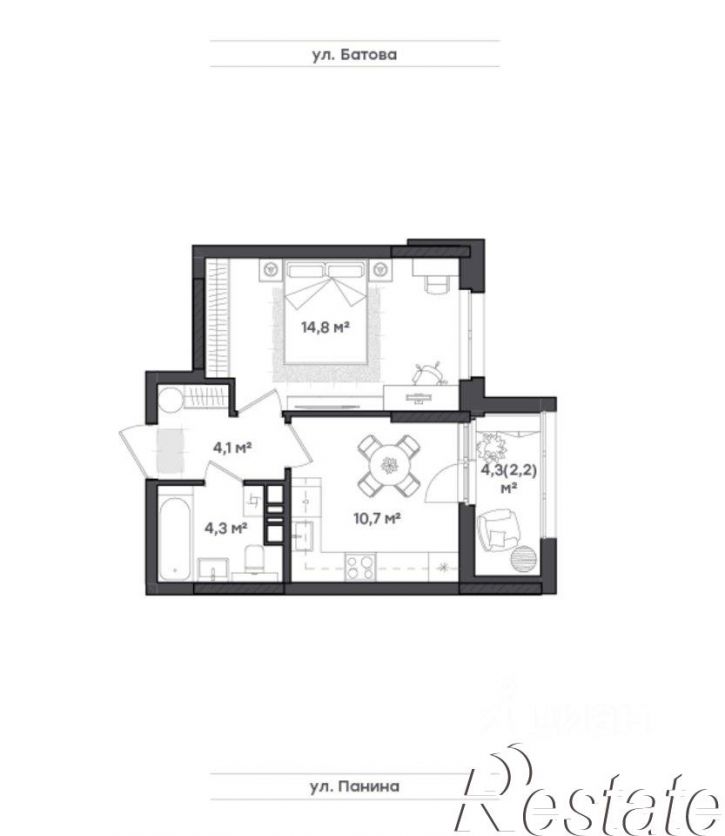 1-комн квартира Тутаевское шоссе, 93Б,  д. 93Б