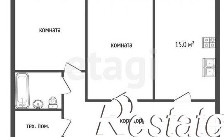 2-комн квартира Дядьковская улица, 48,  д. 48