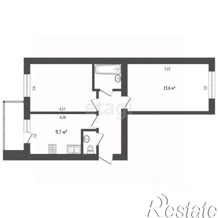 2-комн квартира Малая Норская улица, 3,  д. 3