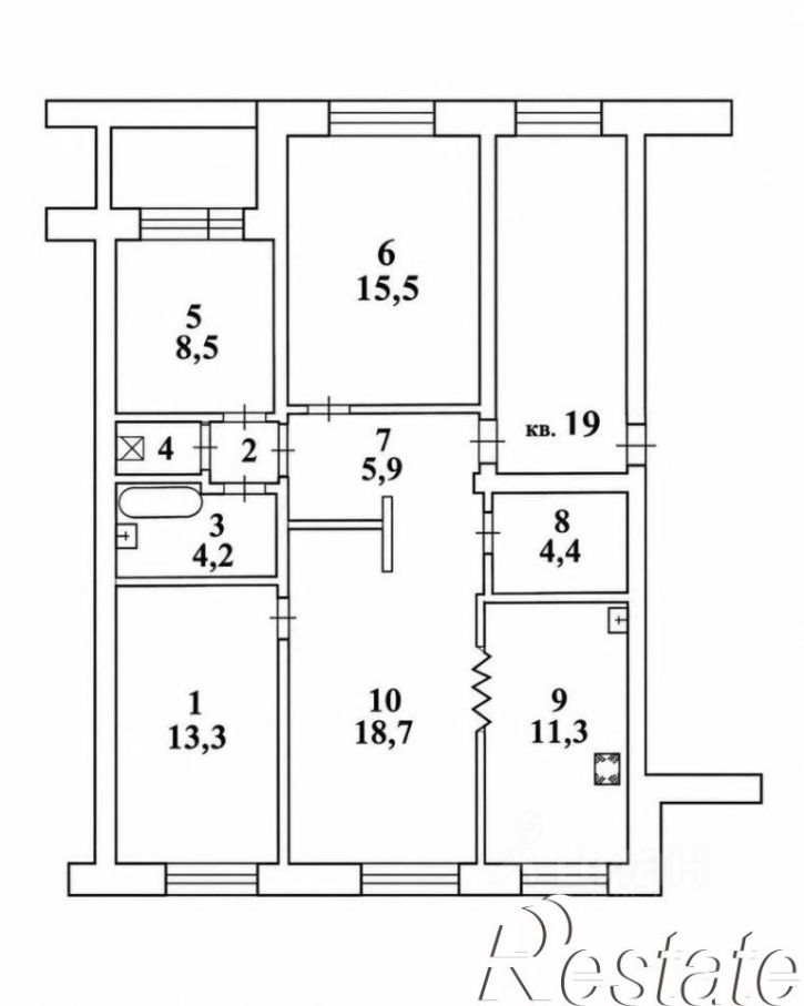 3-комн квартира Республиканская улица, 78/9,  д. 78/9