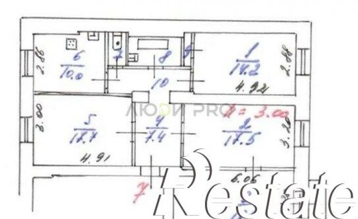 4-комн квартира Депутатский переулок, 3,  д. 3