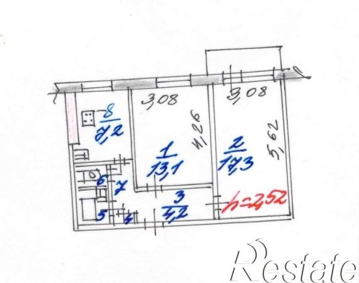 2-комн квартира Туманова улица, д.4а