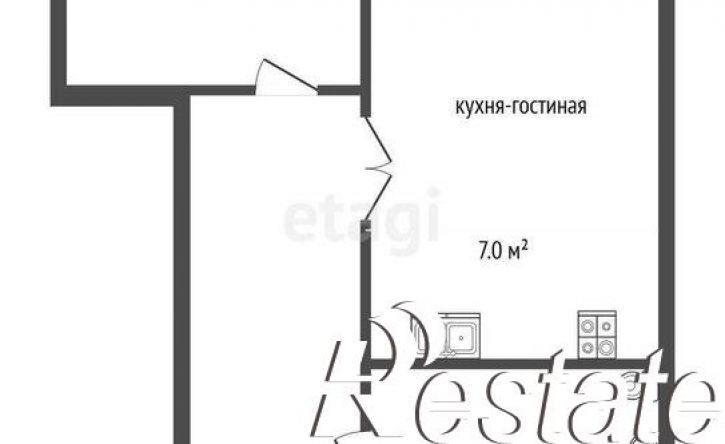 2-комн квартира улица Пушкина, 12,  д. 12