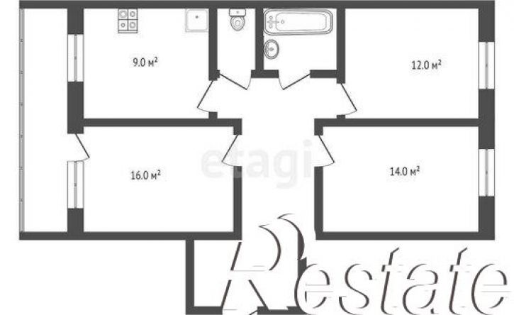 3-комн квартира Алмазная улица, 33,  д. 33